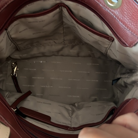 Michael Kors Burgundy Leather Tote - Picture 5 of 5